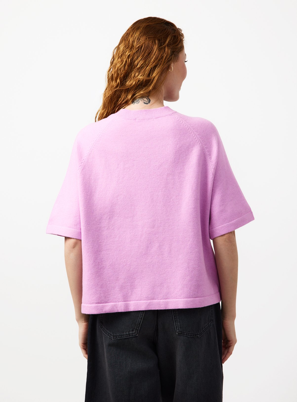 Bright Pink Knitted T-Shirt 10 - Image 5 thumbnail